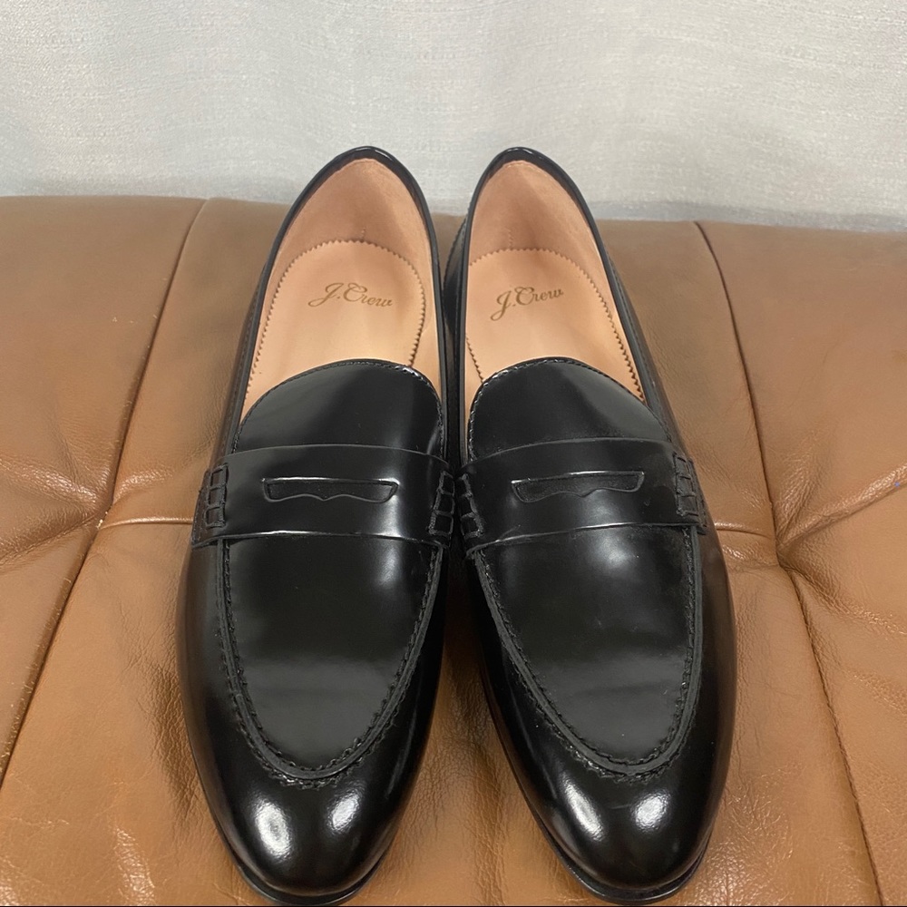 J. Crew Leather Womens Loafers Sz 8 1/2 NWOT